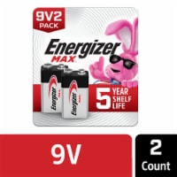 Energizer MAX 9V Batteries , 9 Volt Alkaline Batteries Perspective: Main