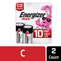Energizer MAX C Batteries , C Cell Alkaline Batteries Perspective: Main
