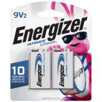 Energizer Ultimate Lithium 9V Batteries - 2 Pack