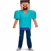 Disguise DG65639K Minecraft Steve Classic Costume for Children, Size 7-8
