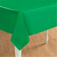 Plastic Tablecover 54 X108 -Emerald Green