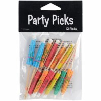 Party Picks 4  12/Pkg-Cocktail Parasols