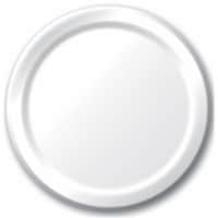 Creative Converting 50000B 10 in. White Paper Plate- 24 Count