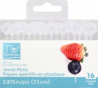 Creative Converting Clear Plastic Party Picks Diamond Shape Perspective: Main