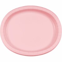 Hoffmaster Group 433274 10 x 12 in. Oval Paper Platters, Classic Pink - 8 per Case - Case of