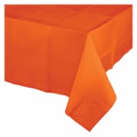 Celebrations Plastic Tablecloth - Orange \ Perspective: Main