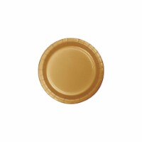 Creative Converting Paper Glittering Gold 9 Round Dinner Plates 24 Pack 47103B