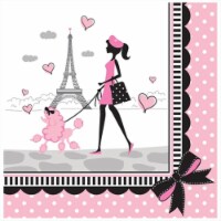 Party in Paris Lunch Napkins 18 Per Pack