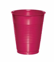 Creative Converting Hot Magenta Pink Plastic Cups 60 Count (DTC28177081TUMB) Perspective: Main