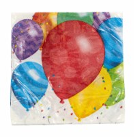 Creative Converting Balloon Blast Beverage Napkin Perspective: Main
