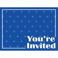 Creative Converting Celebrations You're Invited Cards - Cobalt Blue Perspective: Main