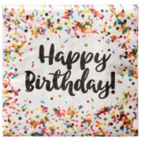Creative Converting Happy Birthday Sprinkles Lunch Napkins Perspective: Main