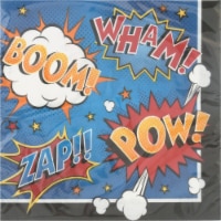 Creative Converting Superhero Slogans Luncheon Napkins Perspective: Main