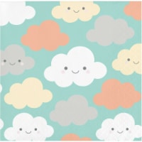 James Paul Products Sunshine Baby Shower Beverage Napkins - Happy Clouds