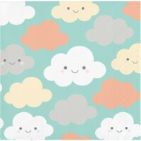 James Paul Products Happy Clouds Baby Shower Paper Napkins Perspective: Main