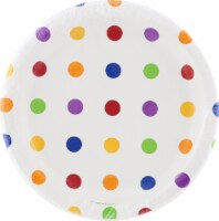 Creative Converting Dots & Stripes Lunch Plates Perspective: Main