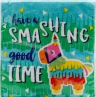 James Paul Products Pinata Napkins 16 Count - Blue/Green Perspective: Main
