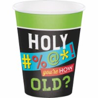 Creative Converting 340114 Old Age Humor 12 oz Paper Cups, 8 Count