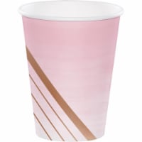 Creative Converting 340115 Rose All Day 12 oz Paper Cups, 8 Count