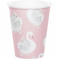 Creative Converting 343969 9 oz Pretty Stylish Swan Paper Cup - 8 Count - Case of 12
