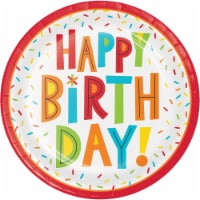 Creative Converting 344455 9 in. Birthday Party Fun Plates - 96 Count