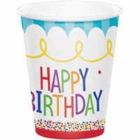 Creative Converting 344480 8 oz Cake Birthday Cup- 96 Count