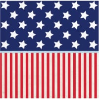 Creative Converting Patriotic Beverage Napkins - Red/White/Blue Perspective: Main