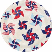 Creative Converting Patriotic Pinwheel Disposable Plates - 8 pk Perspective: Main