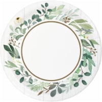 Creative Converting 346144 7 in. Eucalyptus Dessert Plates - 96 Count