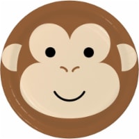 Creative Converting 346304 7 in. Monkey Dessert Plates - 96 Count