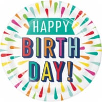 Creative Converting 346324 9 in. Birthday Burst Dinner Plates - 96 Count