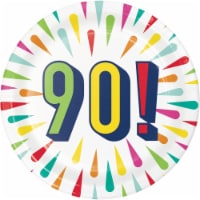 Creative Converting 346339 7 in. Birthday Burst 90 Dessert Plates - 96 Count