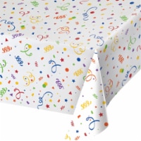 Creative Converting 346630 54 x 108 in. Confetti Table Cloth - 6 Count