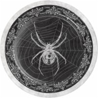 Creative Converting Skull & Spider 7-Inch Paper Plates Perspective: Main
