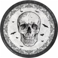 Creative Converting Skull & Spider 9-Inch Paper Plates Perspective: Main