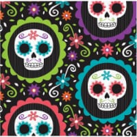 Creative Converting Day of the Dead Beverage Napkins Perspective: Main