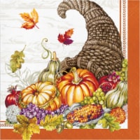 Creative Converting Plentiful Cornucopia Lunch Napkins Perspective: Main