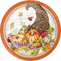 Creative Converting Plentiful Cornucopia 9-Inch Paper Plates Perspective: Main