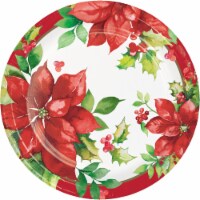 CC Paper Art Perfect Poinsettia Plates - 8 Pack Perspective: Main