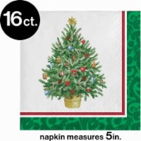 Hoffmaster Classic Christmas Tree Napkins Perspective: Main