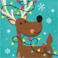 Hoffmaster Reindeer Christmas Napkins Perspective: Main