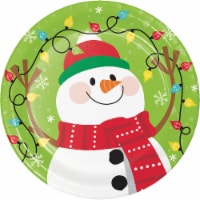 Hoffmaster Snowman Christmas Plates Perspective: Main