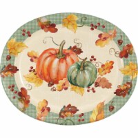 Creative Converting Pumpkin Harvest Disposable Oval Platters - 8 Pack Perspective: Main