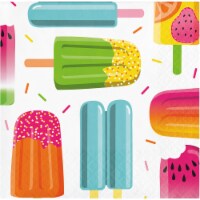 Party Creations Summer Outdoor Cocktail Napkins - Popsicle Fun