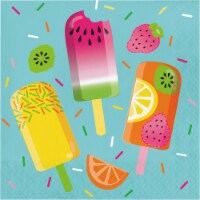 Party Creations Summer Outdoor Paper Napkins - Popsicle Fun