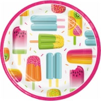 Party Creations Summer Outdoor Dinner Plates - Popsicle Fun Perspective: Main