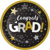 Creative Converting Congrats Grad Paper Plates Perspective: Main