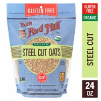 Bob's Red Mill Gluten Free Organic Steel Cut Oats 24 oz Perspective: Main