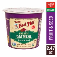 Bob's Red Mill Gluten Free Organic Fruit and Seed Oatmeal Cup Perspective: Main