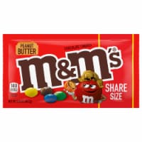 M&M's® Peanut Butter Sharing Size Candy Bag Perspective: Main